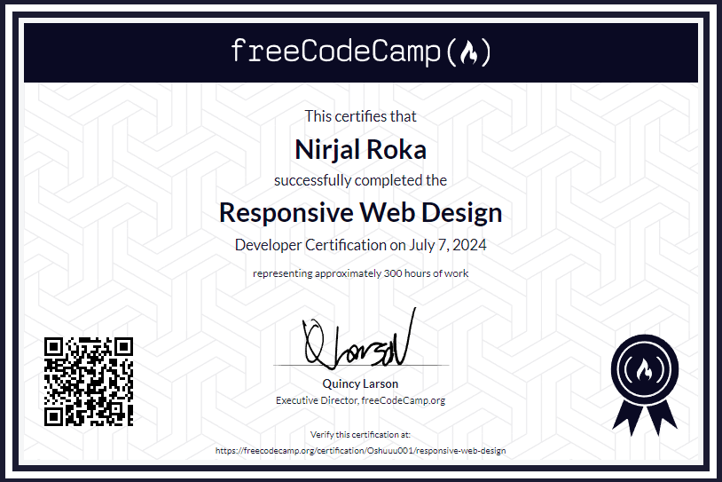 Responsive Web Design Certificate